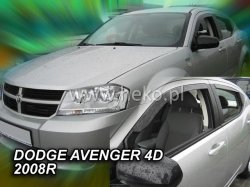 Protiprvanov plexi ofuky Dodge Avenger 4D 08R (+zadn)