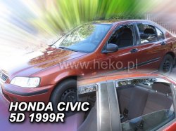 Protiprvanov plexi ofuky Honda Civic 5D 95-00R (+zadn)