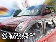 Protiprvanov plexi ofuky Daihatsu Sirion 5D 98--02R (+zadn)