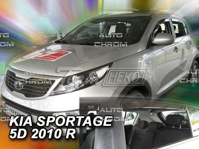 Deflektory oken - ofuky Kia Sportage III pedn + zadn - Kliknutm na obrzek zavete