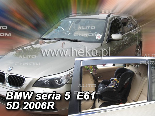 Protiprvanov plexi ofuky BMW serie 5 E-60/E61 4D 04R (+zadn) - Kliknutm na obrzek zavete