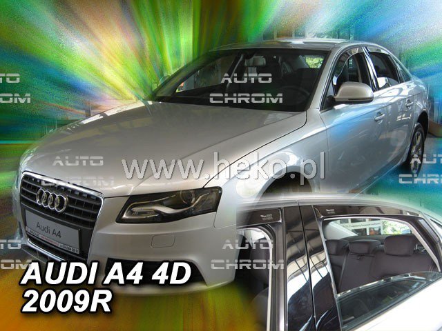 Protiprvanov plexi ofuky Audi A4 4D 09R (+zadn) sed - Kliknutm na obrzek zavete