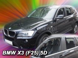 Protiprvanov plexi ofuky BMW X3 F25 5D 10R (+zadn)