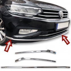 Nerez lity hrany nraznku Volkswagen Passat B8 Sedan 2020-