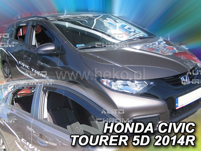 Protiprvanov plexi ofuky Honda Civic Tourer 5D 14R (+zadn) - Kliknutm na obrzek zavete