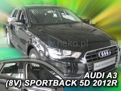 Protiprvanov plexi ofuky Audi A3 V8 5D 12R (+zadn) Sportback