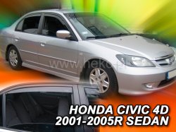 Protiprvanov plexi ofuky Honda Civic 4D 01R-->05R (+zadn) sed