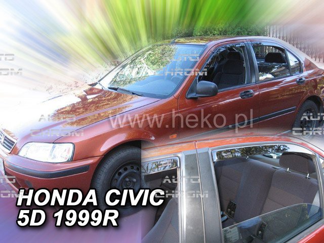 Protiprvanov plexi ofuky Honda Civic 5D 95-00R (+zadn) - Kliknutm na obrzek zavete