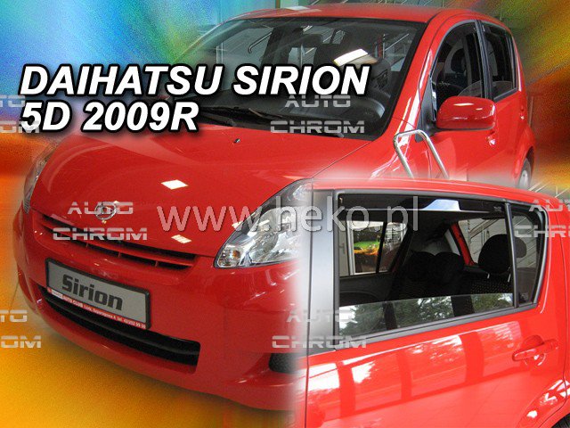 Protiprvanov plexi ofuky Daihatsu Sirion 5D 05R (+zadn) - Kliknutm na obrzek zavete