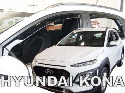 Deflektory oken - ofuky Hyundai Kona pedn + zadn