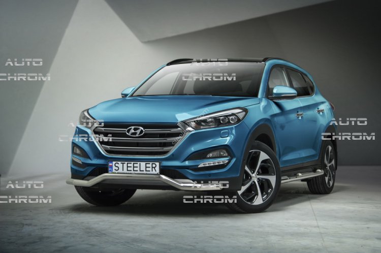 Nerez spodn ochrann rm 60 mm Hyundai Tucson III - Kliknutm na obrzek zavete