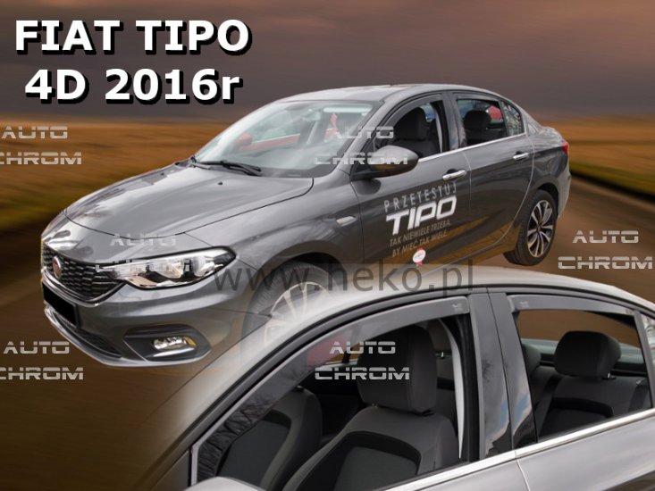 Protiprvanov plexi ofuky Fiat Tipo 5D 16R (+zadn) - Kliknutm na obrzek zavete