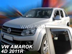 Deflektory oken - ofuky Volkswagen Amarok pedn +zadn