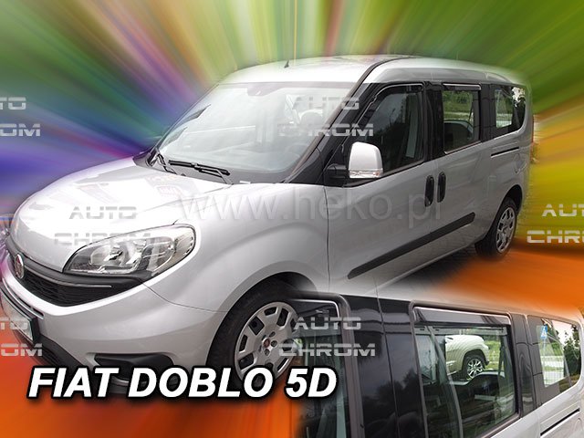 Protiprvanov plexi ofuky Fiat Doblo II 5D 10R (+zadn) - Kliknutm na obrzek zavete