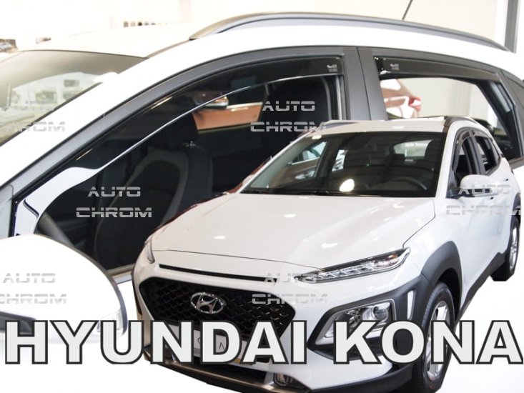 Deflektory oken - ofuky Hyundai Kona pedn + zadn - Kliknutm na obrzek zavete