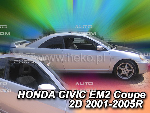 Protiprvanov plexi ofuky Honda Civic 2D EM2 01R-->05R coupe - Kliknutm na obrzek zavete